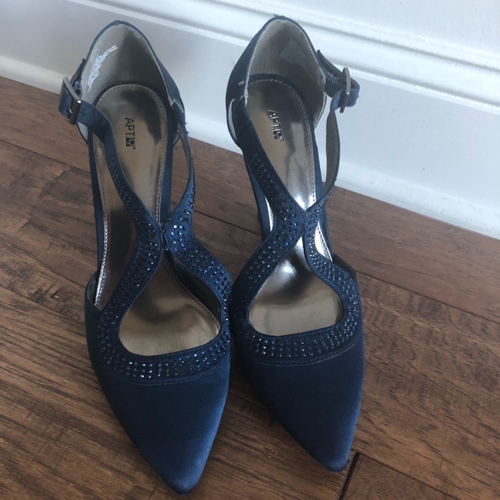 Navy Blue Evening Shoes